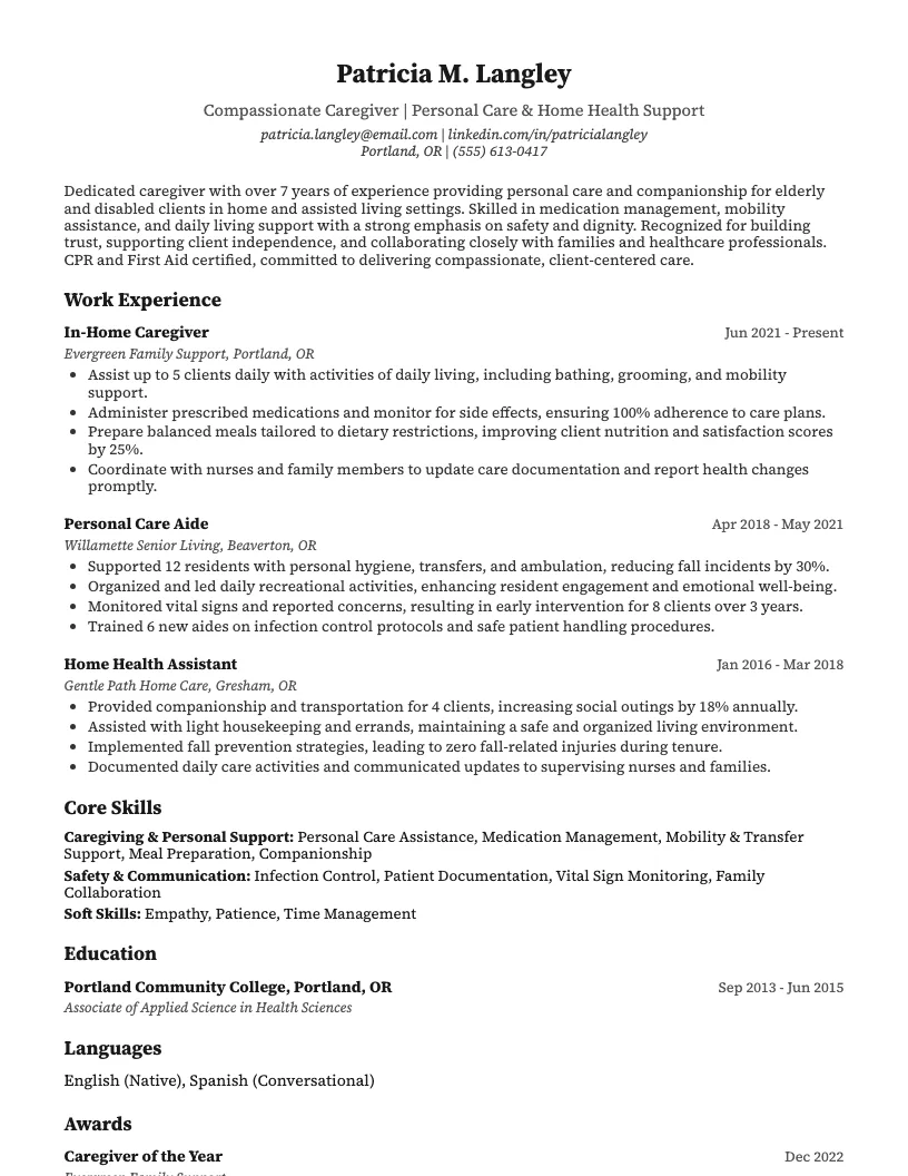 Kennel Assistant Resume Example