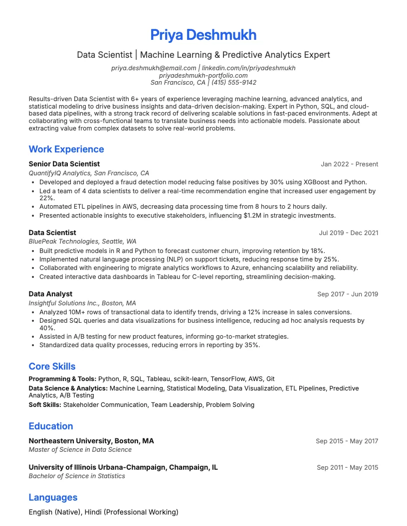 Data Scientist